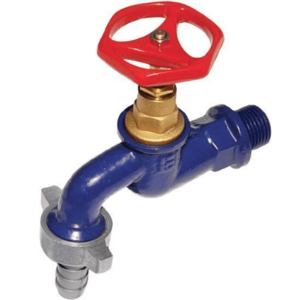 Robinet dublu serviciu din fonta 3/4 toli Albastru imagine