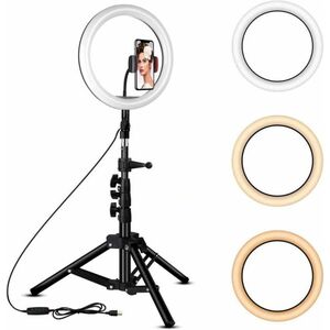 Lampa Ring Light LED 22" Circulara cu Lumina rece / naturala / calda HA imagine