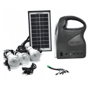 Kit solar GDLITE GD-7 PREMIUM 3 becuri, lanterna inclusa + usb incarcare XL imagine