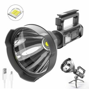 Lanterna de Mana W591 cu TREPIED putere 1000W LED foarte puternic P90 dunctie de Baterie Externa XL imagine