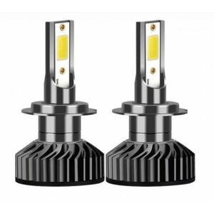Set 2 becuri auto COB H11, 100W, lumina alb-rece, 12000 lumeni imagine
