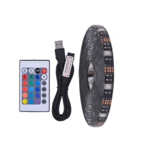 Kit banda LED RGB pentru TV lungime 5 m telecomanda inclusa imagine