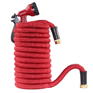 Furtun extensibil pentru gradina SUPER HOSE 75 FT = 22.5m Rosu imagine