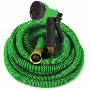 Furtun extensibil pentru gradina SUPER HOSE 25 FT = 7.5m VERDE imagine