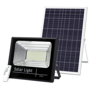 Kit Proiector Led cu panou solar 200W si telecomanda 571 LED imagine