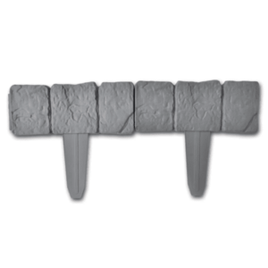 Set 4 bucati MINI Gard cu aspect de piatra Plastic / Bordura din plastic cu aspect de piatra imagine