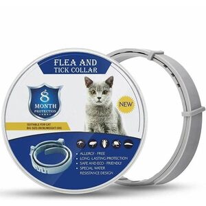 Set 2 x Zgarda PISICI anti purici si capuse 38 cm / 30 grame Antiparazitara imagine