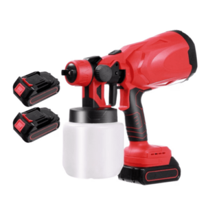 Pistol profesional de vopsit si zugravit electric 800 ml si 2 acumulatori 48V Portabil imagine