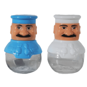 Set 2 solnite pentru sare si piper in forma de bucatar imagine