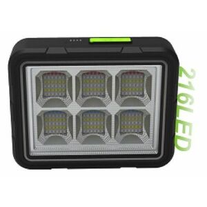 Proiector 216 LED Solar cu Baterie GD-2207A 4 Moduri de Iluminare 150W imagine