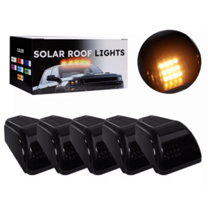 Set 5 Lampi Auto LED pentru plafon auto incarcare SOLARA Culoare Galbena exterior imagine