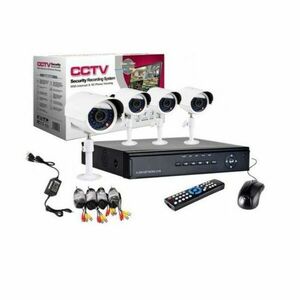 Kit Supraveghere Video CCTV DVR 4 Camere EXTERIOR imagine