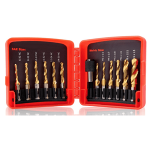 Set 13 piese Burghie si Taroduri combinat SAE si Metric AURII imagine