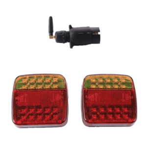 Set 2 lampi spate Led magnetice pentru remorca 12/24V Wireless fara fir imagine