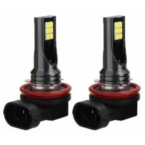 Set 2 becuri auto H11/H8 12 LED putere 80W temperatura 6000K imagine