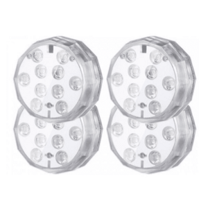 Set 4 lampi LED RGB cu telecomanda rezistente la apa BA imagine