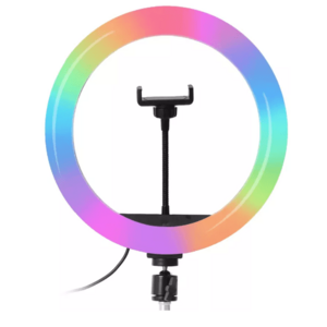 Lampa Circulara Profesionala LED Ring Light RGB 33cm Q MG33 imagine