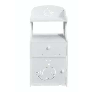 Noptiera cu 3 rafturi 51 x 24 x 17 cm Alb imagine