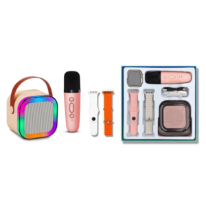 Set boxa bluetooth cu microfon karaoke si ceas smartwatch ZT 005 imagine