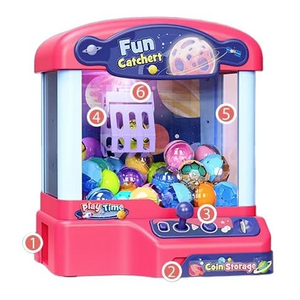 Joc tip Automat de Jucarii cu Gheara pentru Copii Mini Claw Machine cu Lumini si Sunete imagine