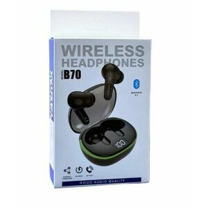Casti bluetooth B70 procentaj baterie digital imagine