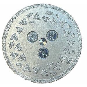 Disc diamantat galvanizat 2 fete diametru 65 mm prindere M14 imagine