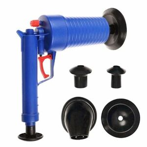 Pompa cu aer comprimat cu 4 accesorii pentru desfundat tevile imagine