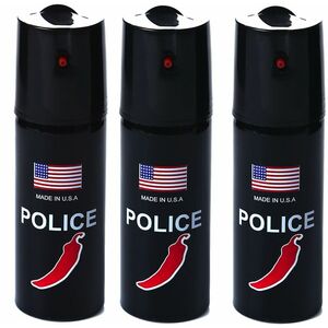 Set 3 x Spray POLICE paralizant de buzunar cu Chilli imagine