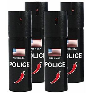 4 X Spray POLICE paralizant de buzunar cu Chilli imagine