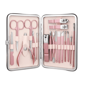 Trusa completa Mani Pedi de 18 piese din OTEL Inoxidabil si Accesorii Pentru Ingrijire Faciala imagine