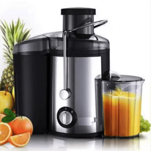 Storcator de fructe si legume 800W cu 2 viteze+Pulse Anti picurare, Negru/Inox imagine