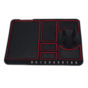 Suport telefon auto tip covoras antiderapant pad masina afisare numar telefon fixare pe bord imagine