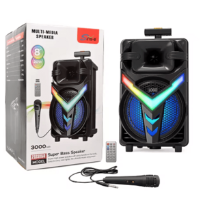 Boxa portabila tip troller ZQS 8158 Bluetooth Difuzor 8Inch 3000 mAh 20W Subwoofer Super Bass imagine