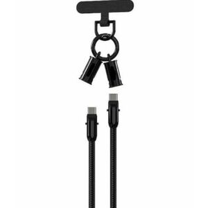 Cablu de date USB C PD 60W cu curea si conexiune magnetica Andowl Q SJ16A imagine