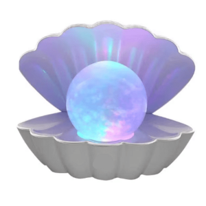 UB Lampa De Veghe In Forma de Scoica Cu Perla In Interior 8 Culori LED imagine