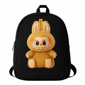 Ghiozdanel pentru copii cu un compartiment NEGRU imagine