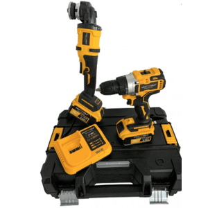 UB Set Trusa WERSTIL masina de gaurit si insurubat + polizor unghiular 2 acumulatori 36V imagine