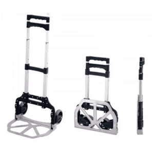 Carucior pentru cumparaturi pliabil cu platforma si maner extensibil aluminiu imagine