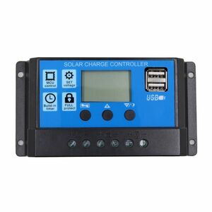 Regulator-controler solar PWM 10A 12V/24V 2 X USB si LCD imagine