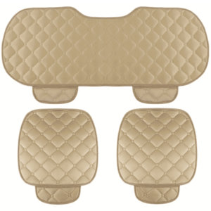 Set 3 huse scaun auto pentru sezut BEJ imagine