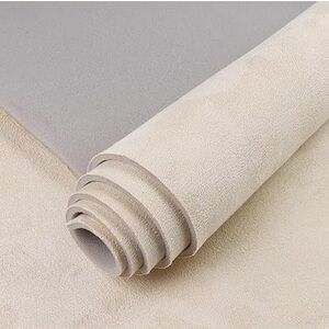Sul piele sintetica tip Alcantara 0.75 x 2.5m CREM IVORY tapiterii capitonaje auto imagine