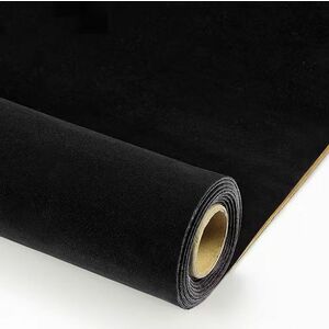 Sul autoadeziv catifea 0.75 x 2.5m NEAGRA pentru mobilier si tapiterii imagine