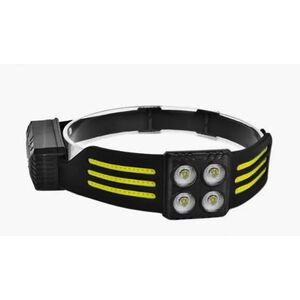 Lanterna de cap 6806 profesionala cu 6 benzi COB si 4 LED Acumulator de 1200mAh Senzor miscare 800 lumeni imagine