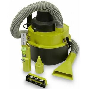 Aspirator Auto 12v Rotund Turbo Verde pentru Murdarie Umeda si Uscata imagine