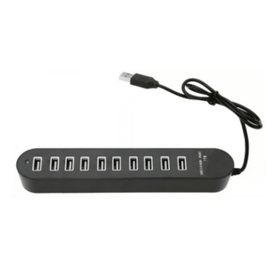 HUB extern 10 porturi USB Q HU2148 conectare prin USB 2.0 cu LED imagine
