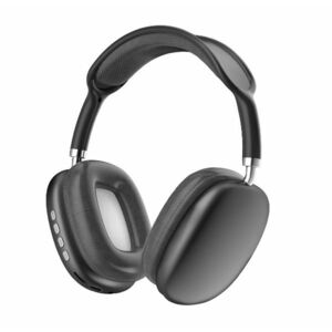 Casti audio P9 Pro Max Wireless Bluetooth sunet 3D difuzor HiFi NEGRU imagine