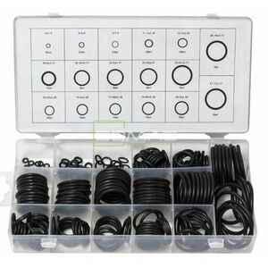 Cutie 220 piese Garnituri oringuri negre cauiciuc imagine