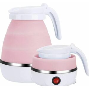 Fierbator electric tip cana pliabil Silicon/Inox putere 600W capacitate 0.6L ROZ imagine