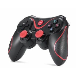 Controler wireless X3 iOS/Android/Windows Bluetooth Baterie reincarcabila Negru/Rosu imagine