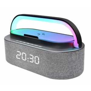 Boxa portabila S305 cu incarcare wireless ceas si lunimi Rgb imagine